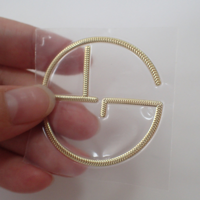 Any Shape TPU Logo Heat Transfer Label 3D Custom For Sportswear