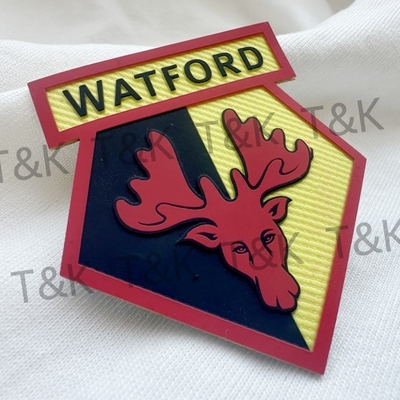 Silk Screen Printed Label Heat Transfer Patches Silicone For Garment