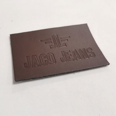 Custom Embossed Leather Patches Heat Transfer Iron On Genuine Leather Labels Designed For On Clothes Bags Shoes And Hats