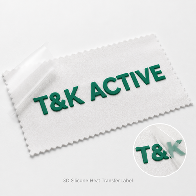 Custom 3D Silicone Clothing Tags Labels with Soft Iron on Heat Transfer for Long Lasting and Vibrant Apparel Branding Solutions