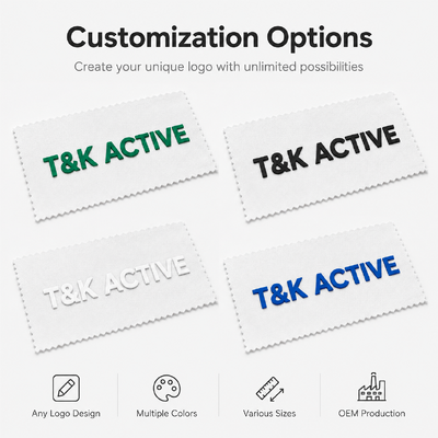 Custom 3D Silicone Clothing Tags Labels with Soft Iron on Heat Transfer for Long Lasting and Vibrant Apparel Branding Solutions