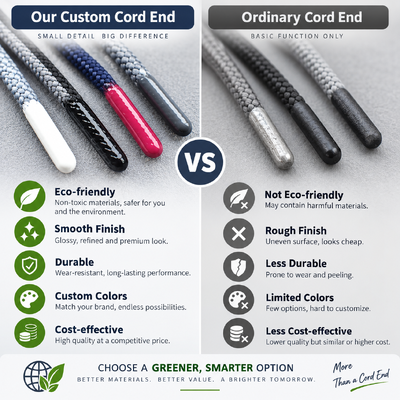 Customized Diameter Silicone Dipped Tips OEKO Certified Draw String Cord for Garments and Shoes