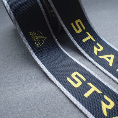 Customized Non Elastic Embroidered polyester webbing straps