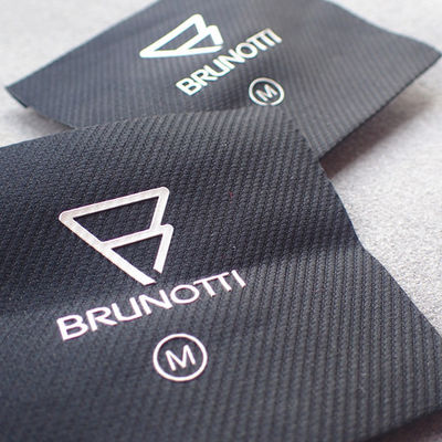 Raised Logo Canvas 3cm Screen Printing Clothing Labels