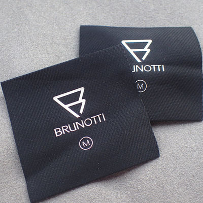 Raised Logo Canvas 3cm Screen Printing Clothing Labels