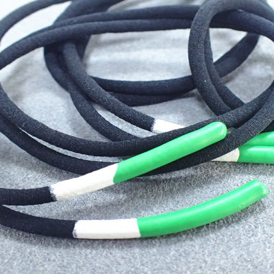 Silicone Tips 140cm Braided Elastic Cord For Shoes