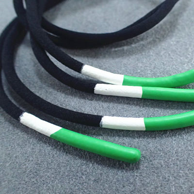 Silicone Tips 140cm Braided Elastic Cord For Shoes
