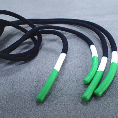 Silicone Tips 140cm Braided Elastic Cord For Shoes