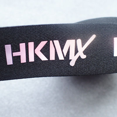 35MM Printed Elastic Band Screen Printing Logo On Band