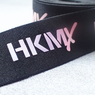 35MM Printed Elastic Band Screen Printing Logo On Band
