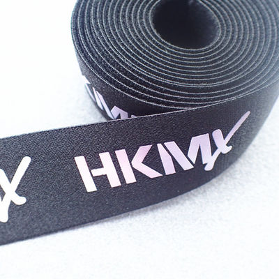 35MM Printed Elastic Band Screen Printing Logo On Band