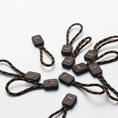 Embossment Effect ISO Auto Lock Zipper Pull Cord For Clothes
