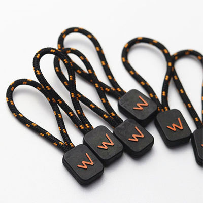 Embossment Effect ISO Auto Lock Zipper Pull Cord For Clothes