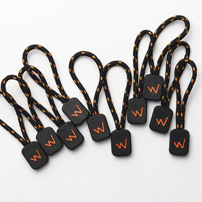 Embossment Effect ISO Auto Lock Zipper Pull Cord For Clothes