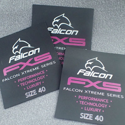 Custom Printed Clothing Label with Logo for Sportswear Brand