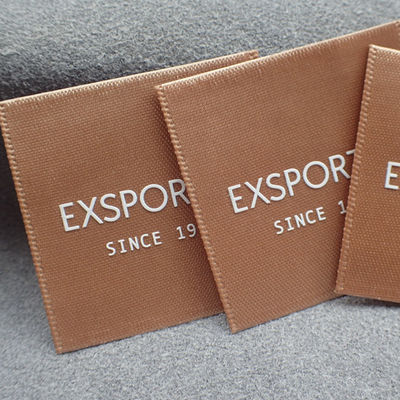 Screen Printing Satin Silicone Garment Labels 5*3cm For Sportswear