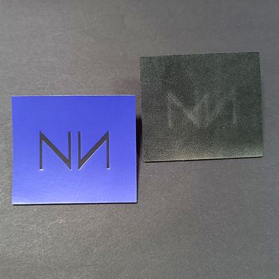 Heat Press Emboss Genuine Pu Leather Patches For Jeans Cowboy Clothing Logo