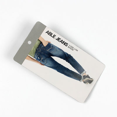 Recycled Foil Print Clothing Paper Luxury Hang Tags Custom Embossed Name Logo