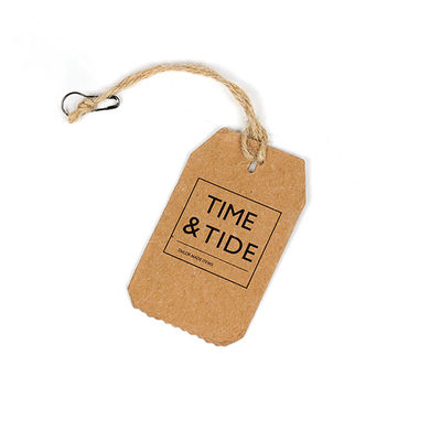 Recycled Foil Print Clothing Paper Luxury Hang Tags Custom Embossed Name Logo