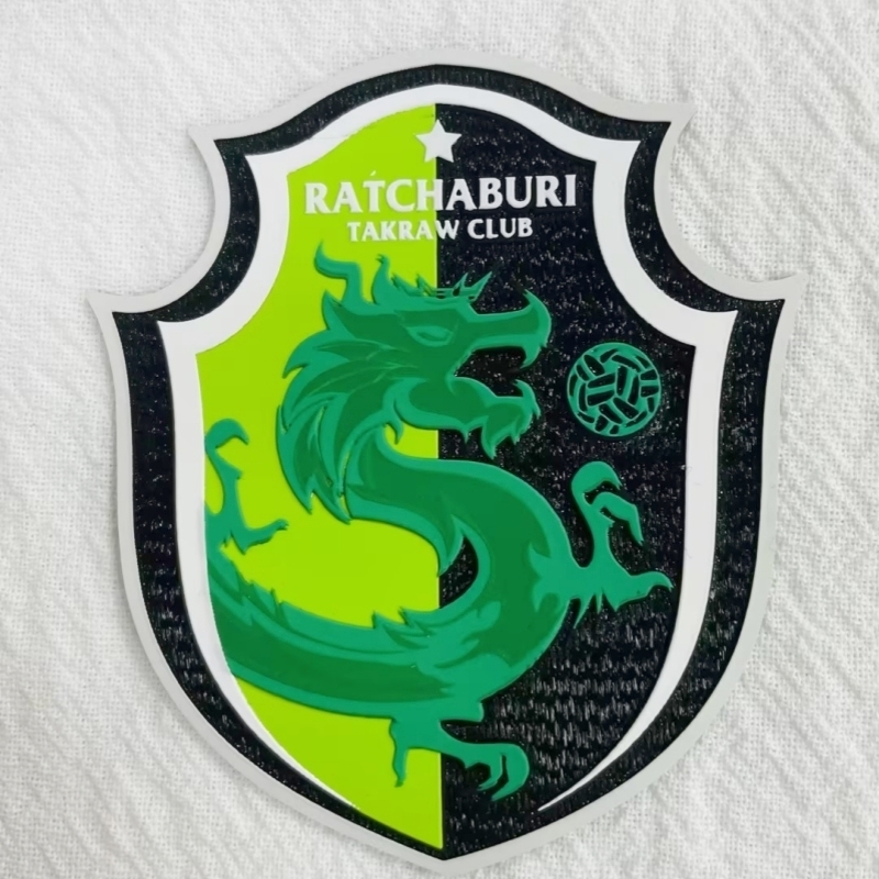 Custom Rectangle Silicone Heat Transfer Label for Multiple Usage with 3D Embossed Design