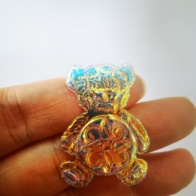 কাস্টম ফ্যাশনেবল ম্যাজিক কালার 3D TPU প্যাচ ধোয়া যায় এমন কোট ব্যাজ